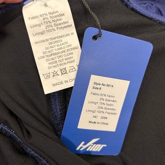 HILOR Braided Twist Tummy Control One Piece Swimsuit in Navy NWT - Picture 10 of 11